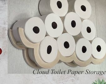 Cloud Toilet Paper Wall Holder - Etsy