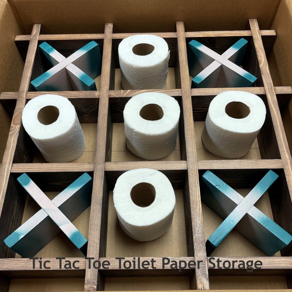 Toilet Paper Tic Tac Toe Etsy