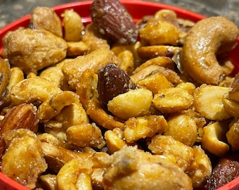 CRACK PARTY NUTS aka: Sweet n Spicy Party Nuts - Homemade Recipe - Digital Download - Printable - pdf Recipe