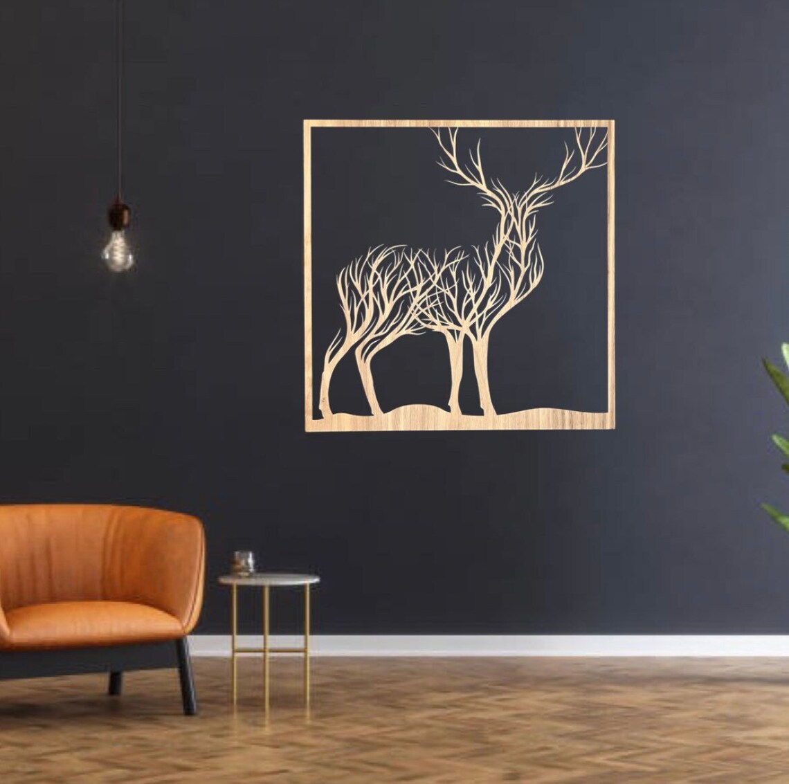 Stag Wall Art Stag Deer Wall Art Bedroom Living Room Etsy UK