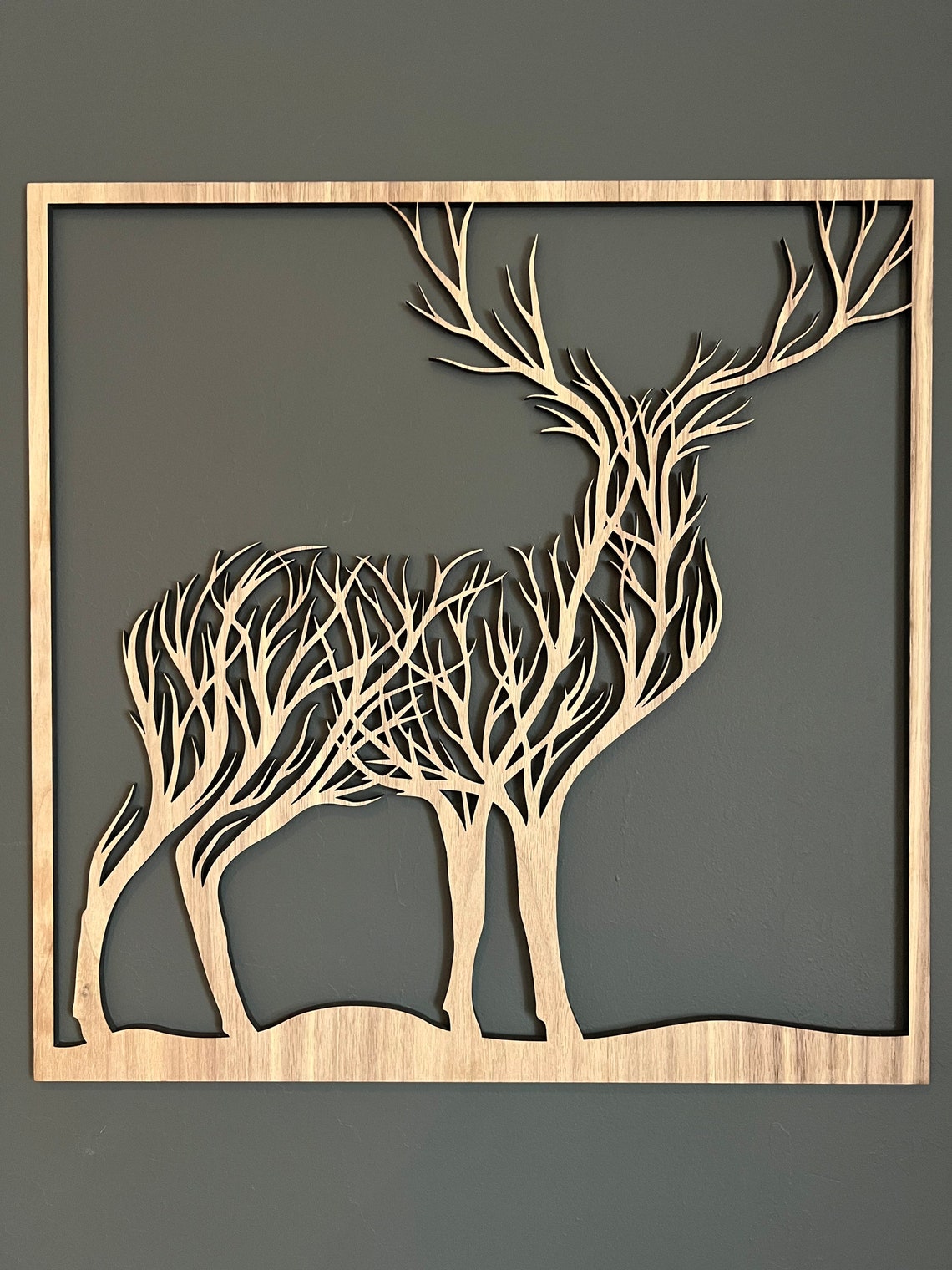 Stag Wall Art Stag Deer Wall Art Bedroom Living Room Etsy UK