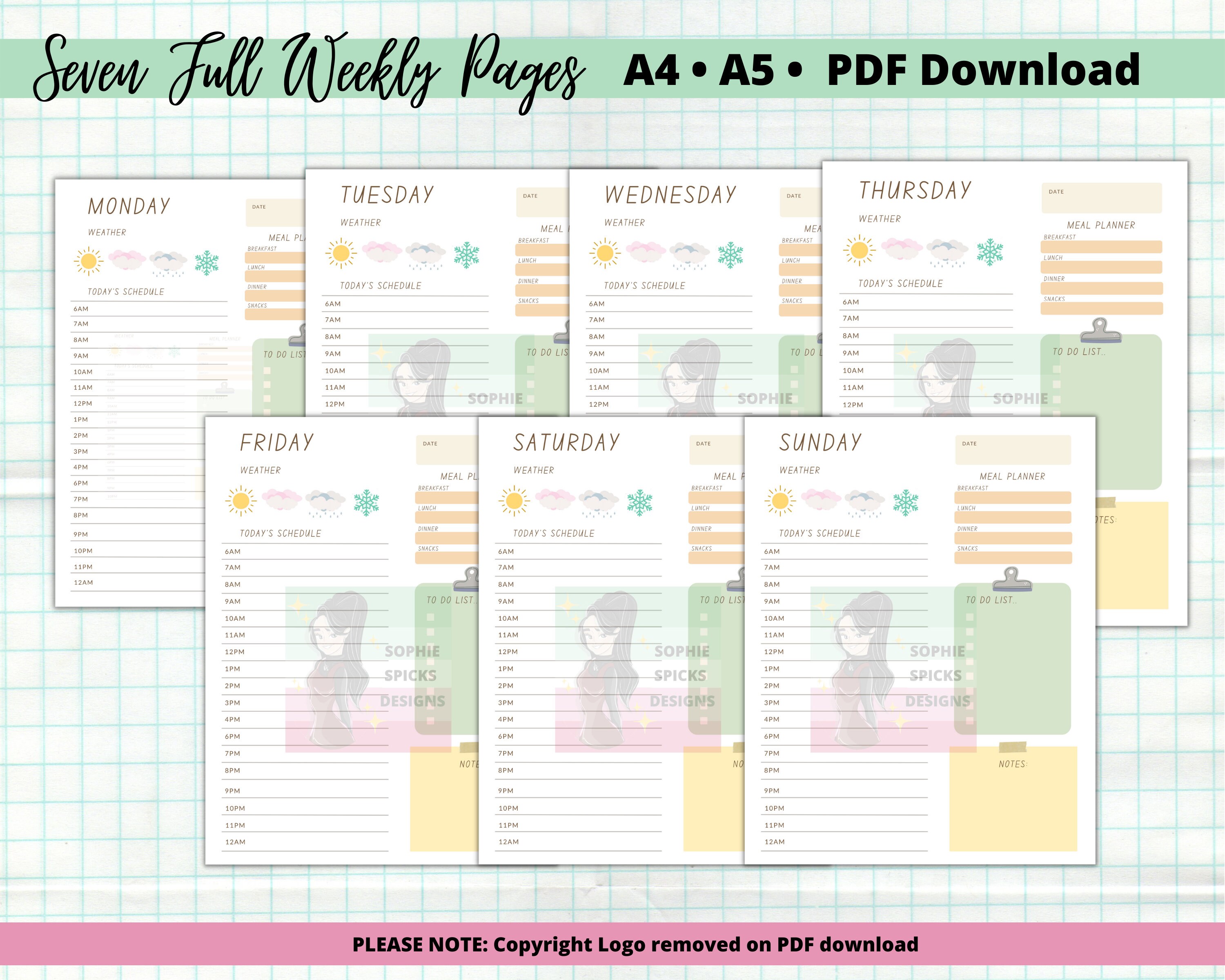 Ultimate 49 Mood Tracker Printable Bullet Journal 2022 | Yearly Bundle ...