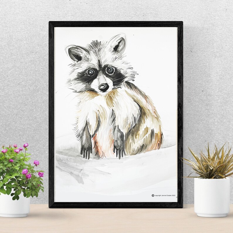 Raccoon Printable Art image 1