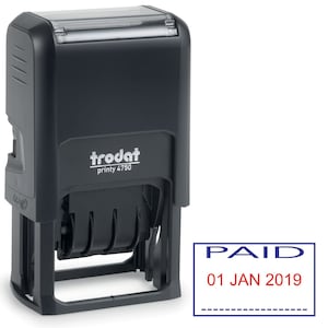 Trodat 4750 Stock Date Stamp -  PAID