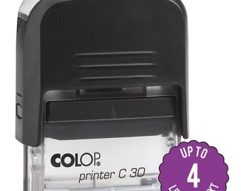 Colop C30 48 x 18mm Personalised Rubber Stamp