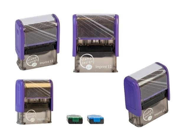 PRIVATE & CONFIDENTIAL Stamp Red Ink Imprint 11 38 X 14mm Word Stamp - View #2