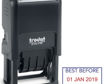 Trodat 4750 Stock Date Stamp - BEST BEFORE Date Stamp