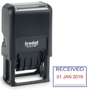 Trodat 4750 Stock Date Stamp -  RECEIVED