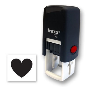 Heart Icon-loyaliteitsrubberstempel, 14 mm, in 5 inktkleuren voor je klantenbestand en kaarten