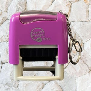 Personalised Keyring Attachment Stamp NHS Medical Midwife Nurse Doctor 26mm x 9mm
