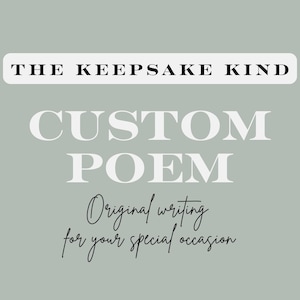 Custom Poem Writing by The Keepsake Kind – Personalised Poetry for Weddings, Funerals, Birthdays, Love Notes, Tributes & Ceremony Readings