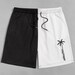 Guys Two Tone Letter Graphic Shorts