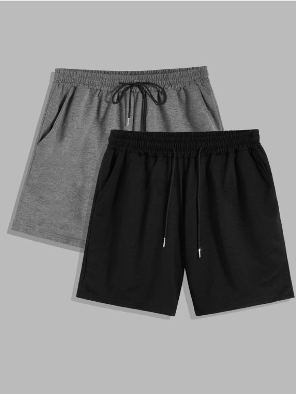 Men's 2pc Set of Solid Drawstring Shorts - Etsy