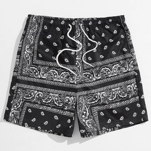 Black Bandana Shorts - Etsy