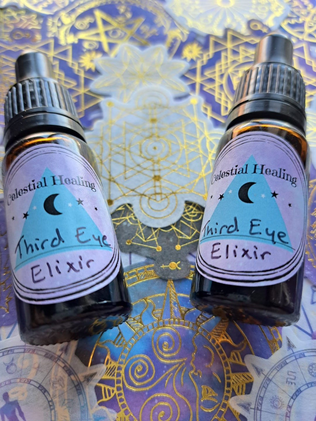 Potent Third Eye Chakra Elixir Organic Chakra Unblocking and Etsy