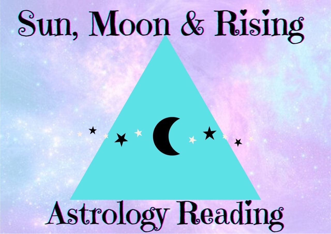 Sun, Moon & Rising Reading, Natal Chart Analysis, Affordable Astrology Reading, Sun Sign, Moon Sign, Ascendant, Zodiac Sign Reading