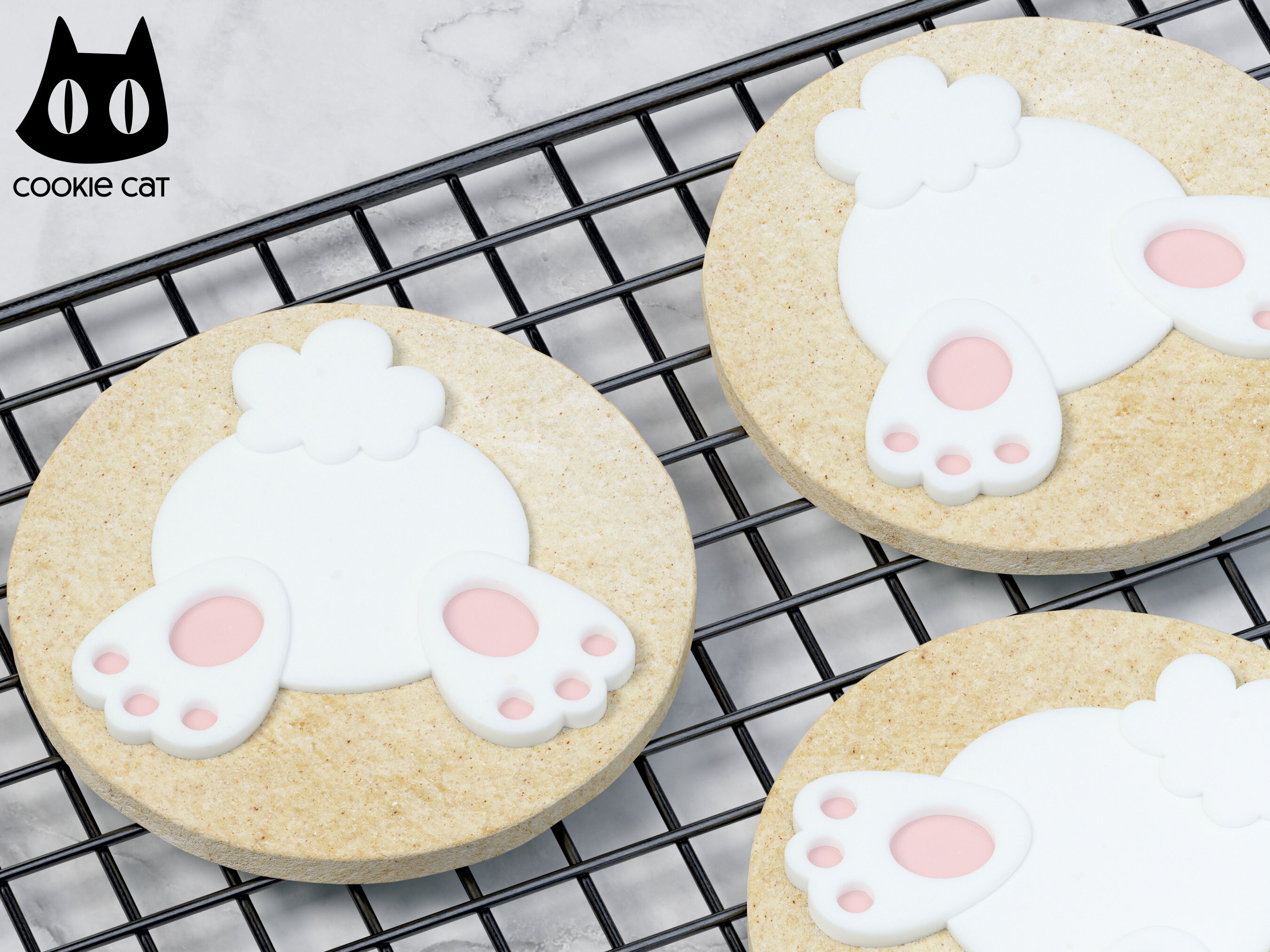 Boss Embossers Rabbit Bunny 3D Pop up Fondant Embosser | Rabbit Cookie Stamp | Hare Cookie ...