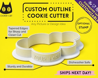 Express Custom Cookie Cutter, Gepersonaliseerde Fondant cutter, Cookie Cutter in elke vorm, Aangepast ontwerp, Vaatwasmachinebestendig