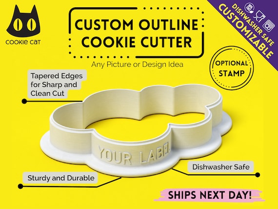 Express Custom Cookie Cutter, Personalized Fondant cutter, Any shape Cookie Cutter, Custom design, Dishwasher safe