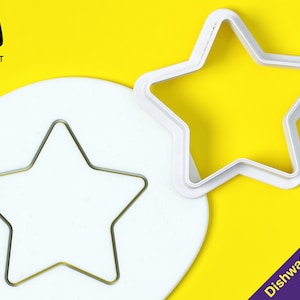 Star Cookie Cutter Set | Biscuit cutter | Fondant cutter | Polymer clay cutter | Dishwasher safe | Set: 3cm, 5cm, 7cm, 9cm, 11cm