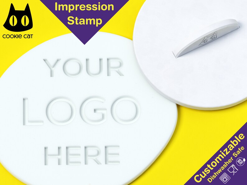 Personalized LOGO Cookie Stamp With Matching Cookie Cutter Etsy