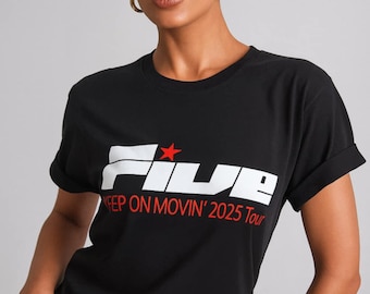 Vintage FIVE Boyband T-Shirt: 90s Keep On Moving Tour Tee 2026