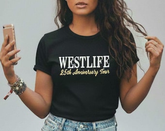 Westlife 25th Anniversary Tour T-Shirt, Unofficial Merch Boyband Fan Gift, Westlife concert tee