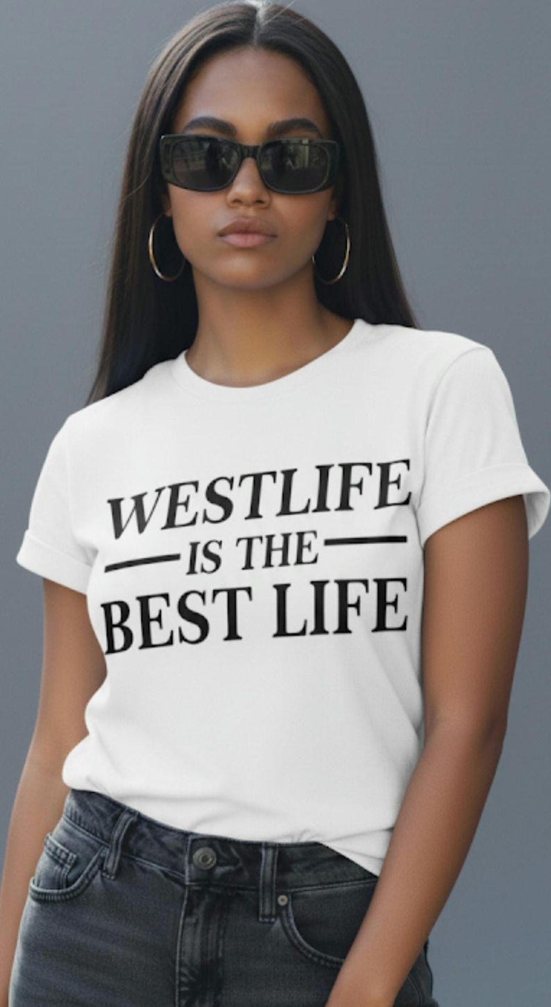 Westlife concert t-shirt 25th anniversary, Westlife concert tee image 1