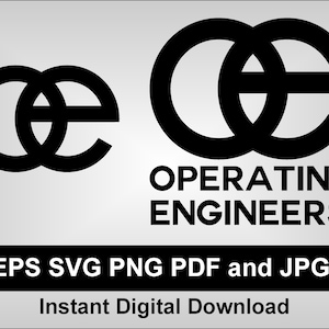 Engenheiros operacionais SVG - união - equipamento pesado - PDF jpg eps png - guindaste com corte de vinil - construção de escavadeira - cricut - silhueta