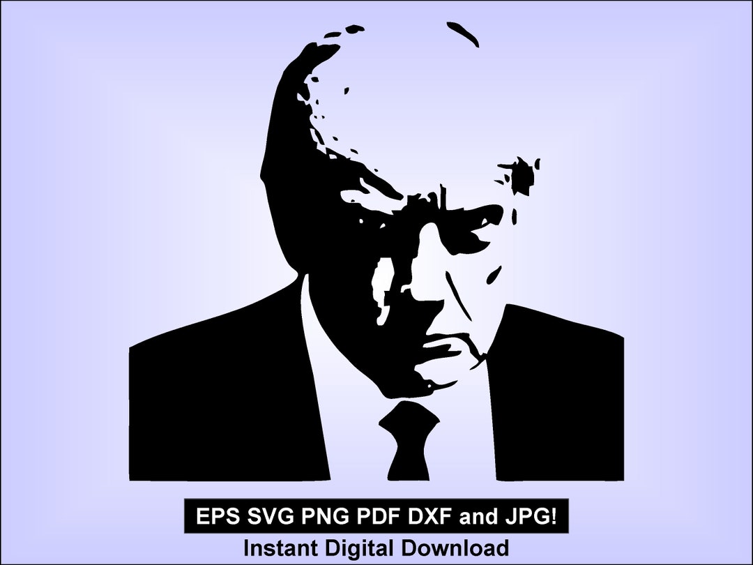 Trump Mugshot - Svg - Instant Download for Vinyl Cutter or Sublimation ...