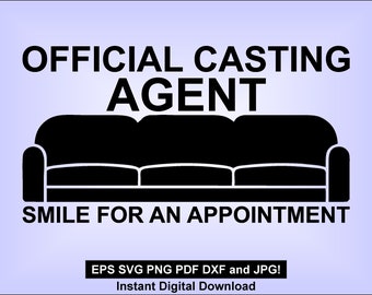 Official Casting Agent - SVG tshirt design - humor - instant download adult
