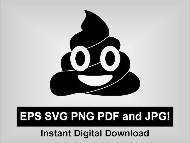 Poop Emoji SVG Ice Cream Download Png Eps Jpg Design Cricut Silhouette