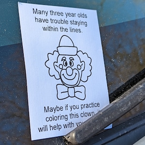 Printable BAD Parking Tickets - Instant Download - Coloring Page ...