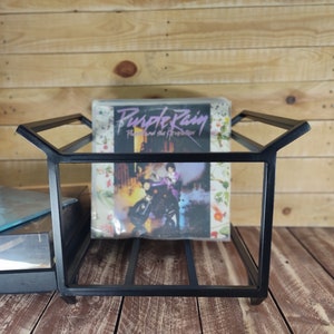 Vinyl Records Storage, Vinyl Metal Storage, Steel Vinyl Stand, Industrial Style Vinyl Rack, LP Record Storage, LP Storage, LP Stand, Decor