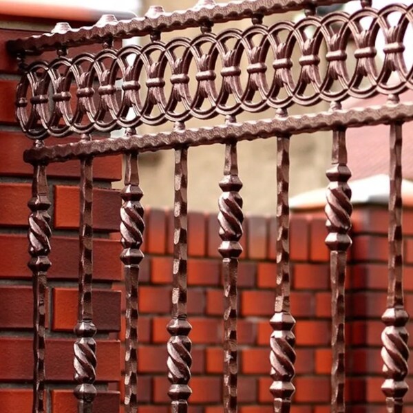 Forged Balustrade, Hammered Steel Baluster, Balcony Railings, Railings, Metal Railings, Stylish Metal Barrel, offer for Fiori