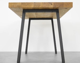 Set of 2 A-Frame Bench Legs, Black Steel Bench Legs, Powder-Coated Metal Bench Base, 40x45 cm, Modern Industrial Bench Frame
