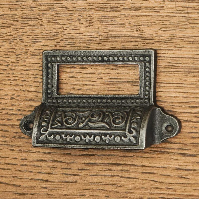 Tiradores y manijas de cajón estilo concha – Herrajes para gabinetes de hierro fundido, 27 diseños vintage imagen 12
