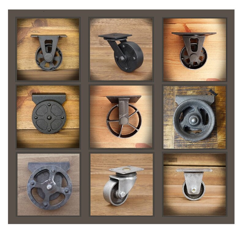 Cast Iron Furniture Wheel Rustic Industrial Vintage Victorian Etsy