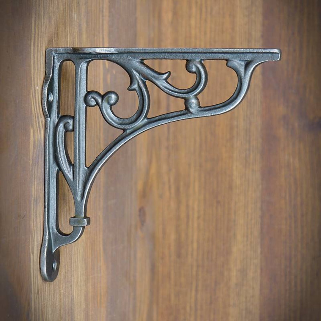 155x155mm Cast Iron Rustic Shelf Bracket, Bookshelf Support, Bookshelf