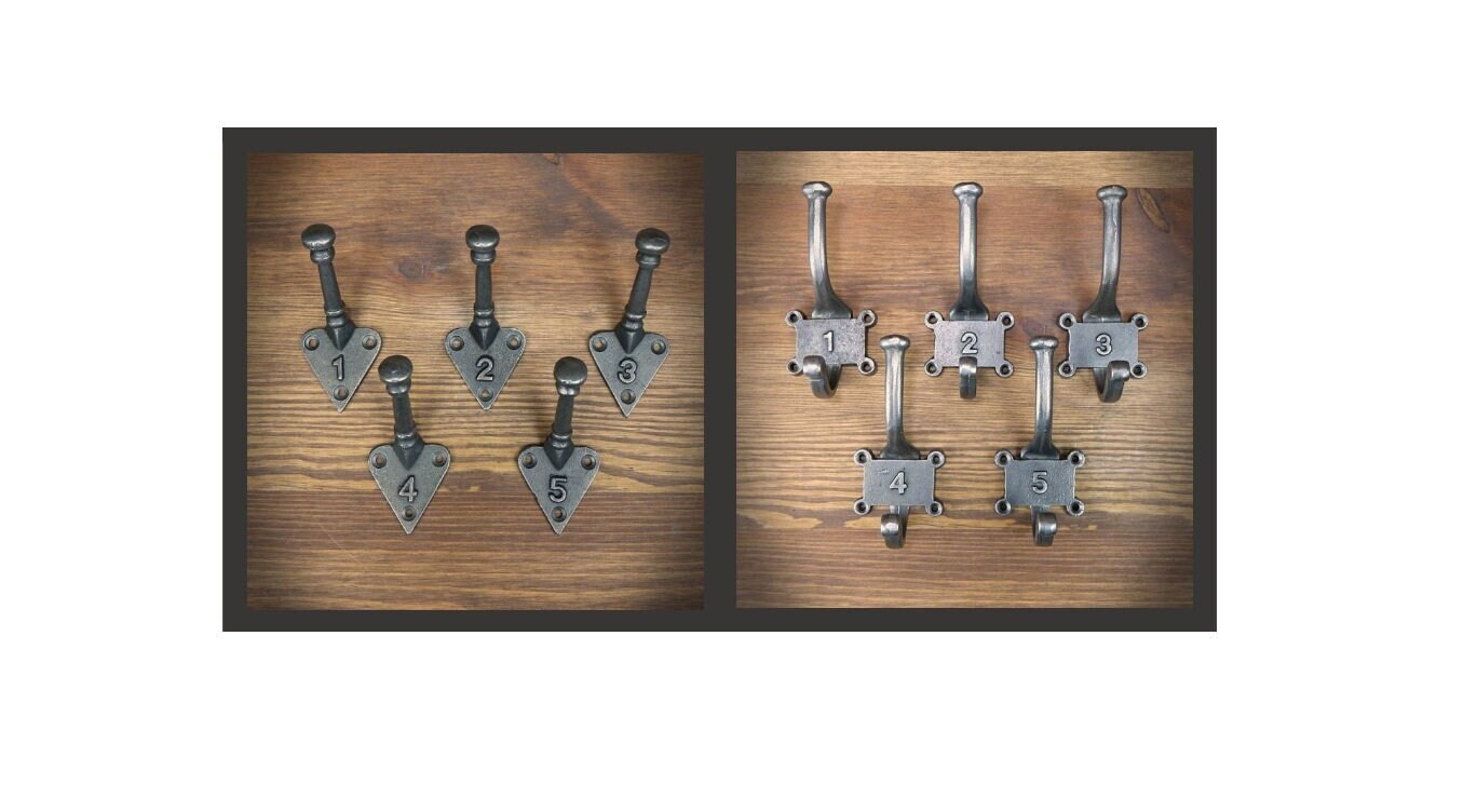 Cast Iron Coat Hook Retro Antique Finish Double Coat Hook Etsy