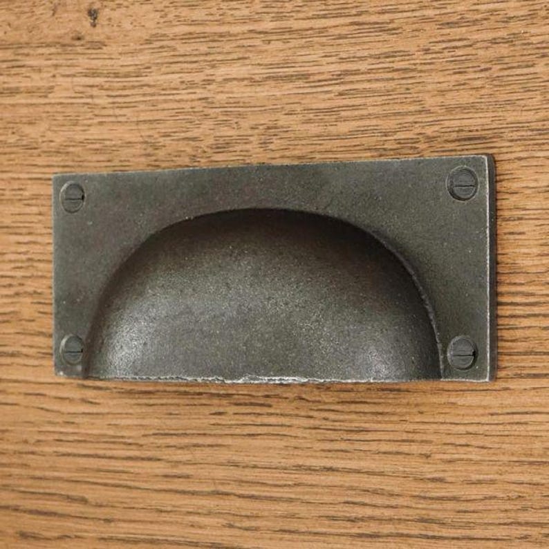 Tiradores y manijas de cajón estilo concha – Herrajes para gabinetes de hierro fundido, 27 diseños vintage imagen 15