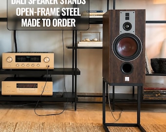 DALI Speaker Stands (Pair) – Custom Open-Frame Steel Stands, 150/200/250 mm Height Options