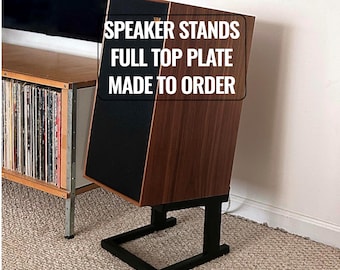Platform Speaker Stands (Pair) – Full Top Plate or Open Frame Steel, 150/200/250 mm Height Options