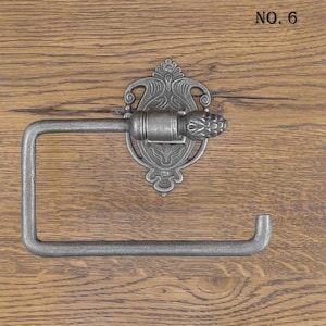 Rotolo di carta igienica, porta carta igienica, porta rotolo antico rustico vintage, porta carta in stile antico, porta carta igienica WC, porta carta igienica antica