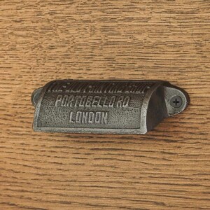 Tiradores y manijas de cajón estilo concha – Herrajes para gabinetes de hierro fundido, 27 diseños vintage imagen 13