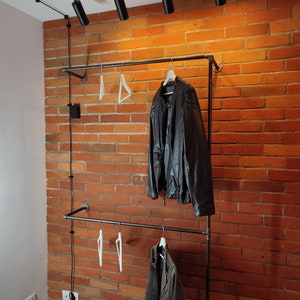 Industrial clothing rack, Steampunk furniture, Clothes rail, Clothing rack, Clothes rack, Industrial furniture, Garment rack, Clothing rail