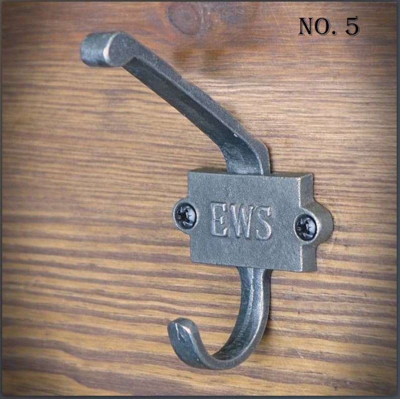 Cast Iron Coat Hook Retro Antique Finish Double Coat Hook Etsy