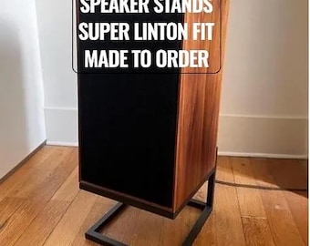 Wharfedale Super Linton Speaker Stands (Pair) – Open-Frame Steel, Custom Fit, 150/200/250 mm Height Options