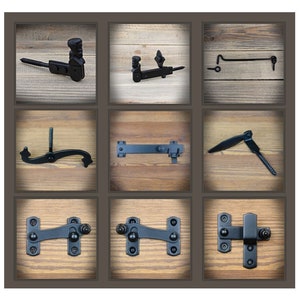 Iron Shutter Closure, Metal Shutter Closure Lock, Vintage, Metal Shutter Lock, Shutter Lock, Shutter Staple, Rustic Shutter Staple Lock