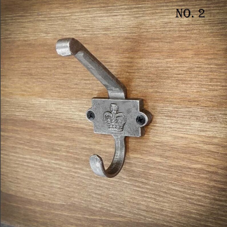 Cast Iron Coat Hook Retro Antique Finish Double Coat Hook Etsy